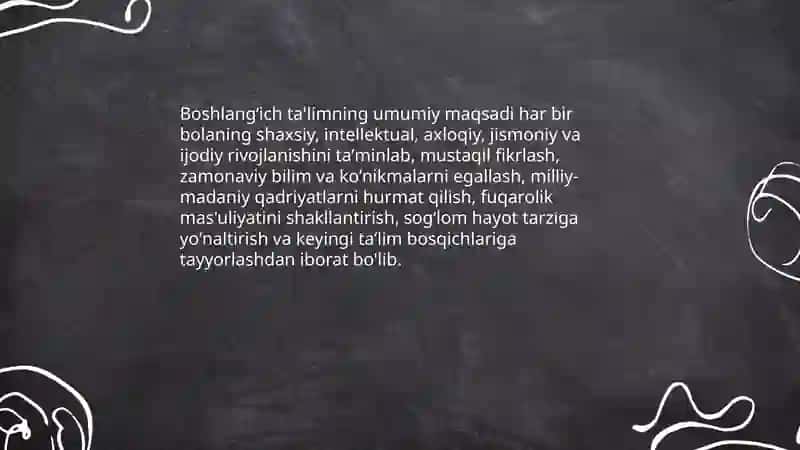 Boshlangʻich taʼlimning maqsad va vazifalari 3