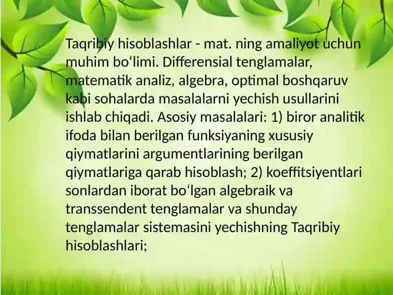 Matematika va Uni o‘qitish metodikasi 3