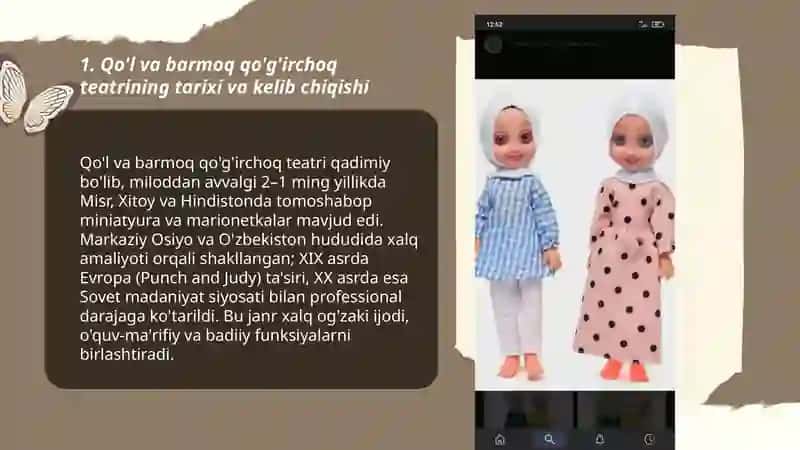 Qo'l va barmoq qòĝirchoq teatri 3