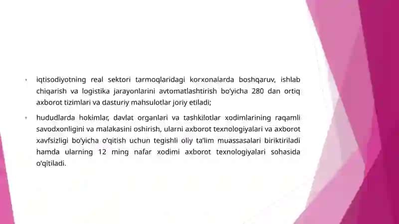 RAQAMLIOʻZBEKISTON–2030» STRATEGIYASI QABUL QILINDI 3