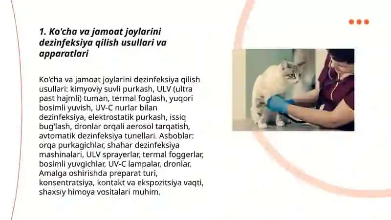 Dezinfektsiya obektlari va turlari. Maxsus dezinfekciyalovchi mashinalar va apparatlar 3
