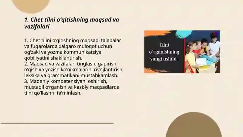 Chet tilni oʻqitishning mazmun mohiyati 3