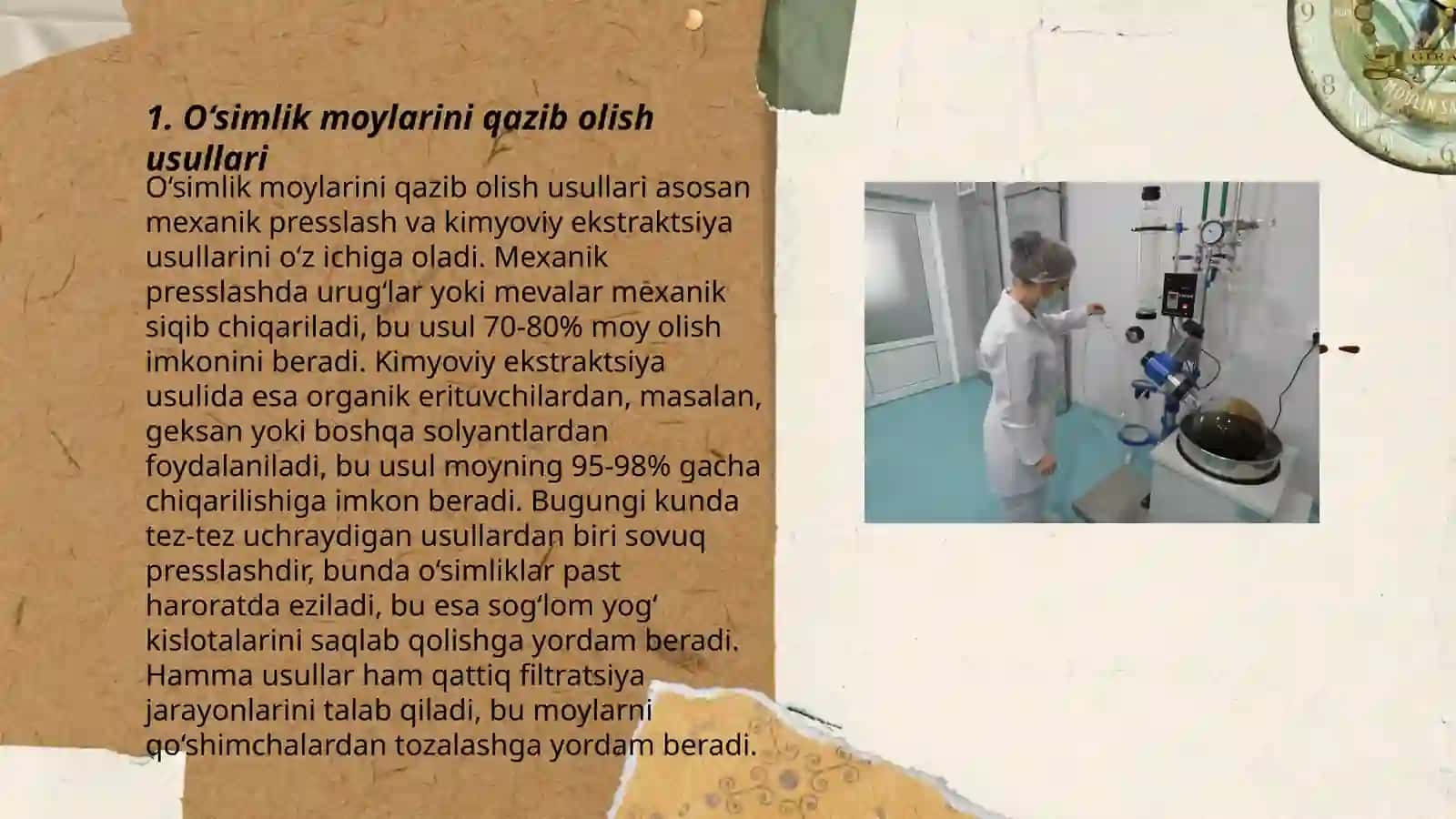 Òsimlik moylarini birlamchi tozalash texnika va texnologiyalari 3