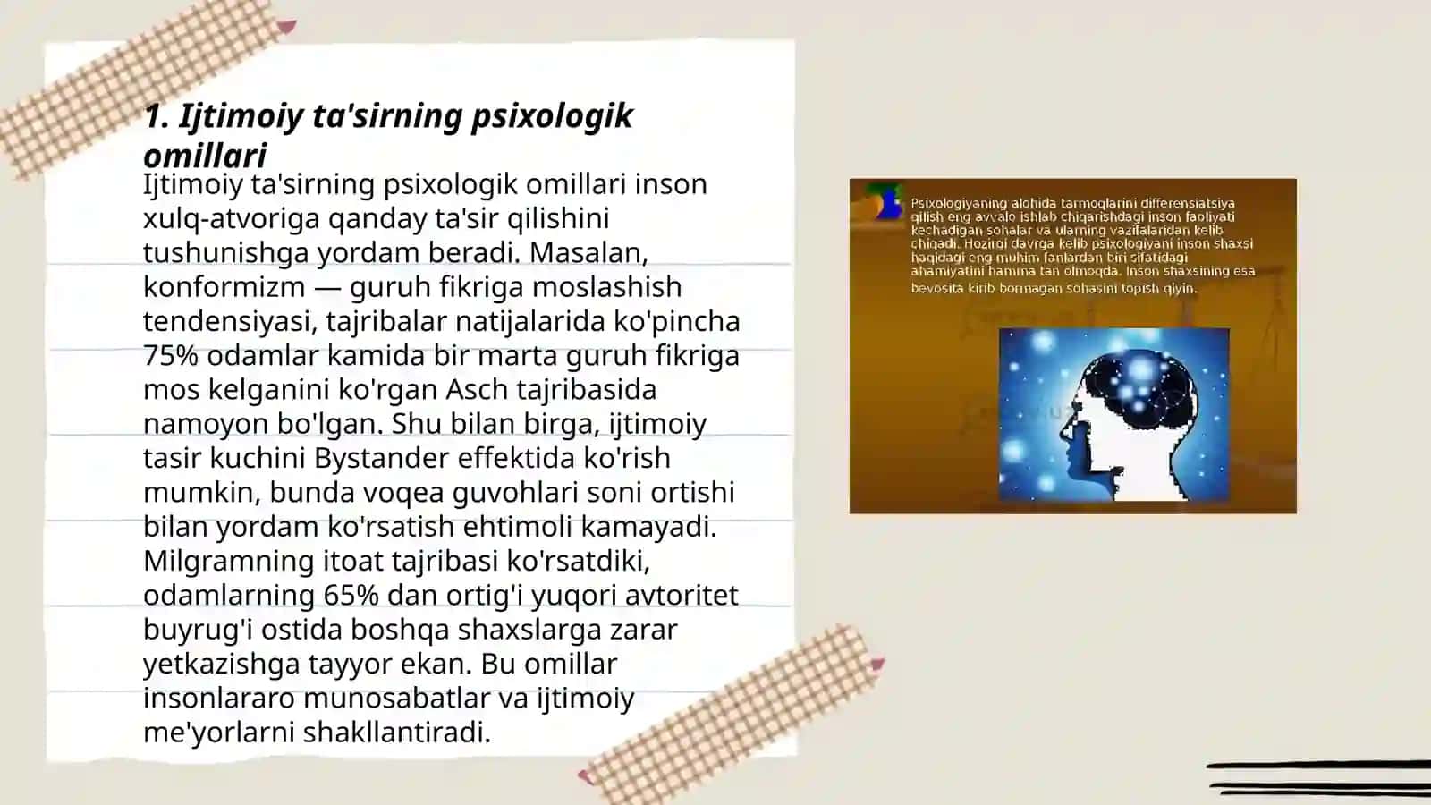Psixalogik ta'sirda turli yònalishlarning ta'siri 3