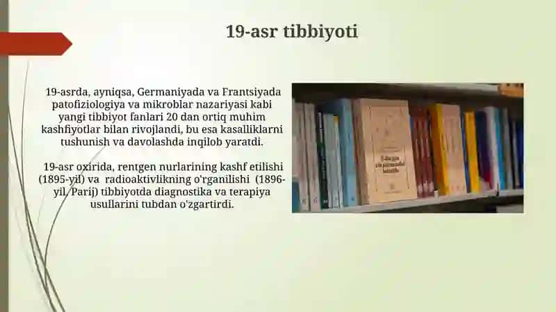 Klinik va nazariy tibbiyot fanlarining fan sifatida rivojlanish tarixi 3