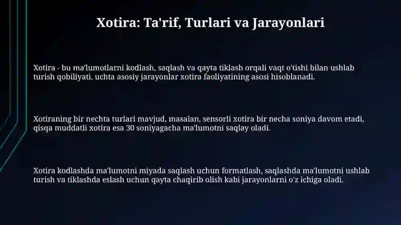 Xotira 3