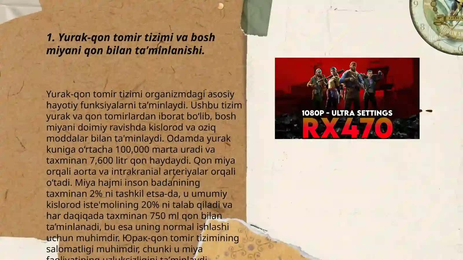 Yurak-qon tomir tizimi va bosh miyani qon bilan taʼminlanishi 3