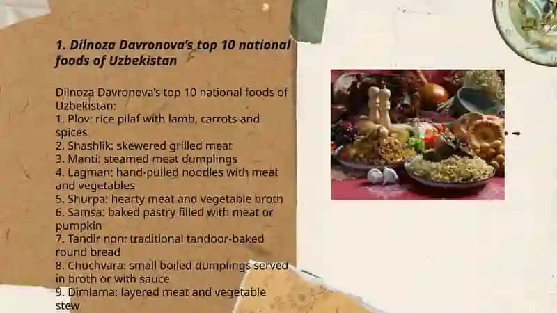 Dilnoza Davronova’s top 10 national foods of Uzbekistan 3