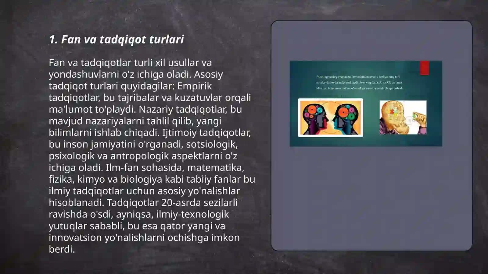 Fanda metod va metodologiyasi masalalari 3