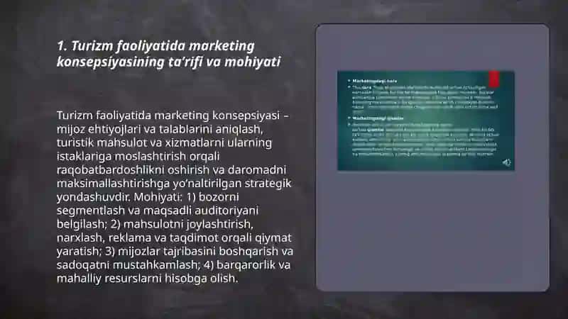 Mintaqaviy turizm faoliyatida marketing konsepsiyasi 3