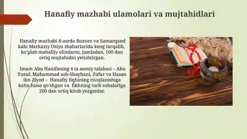 Hanafiy Mazhabining Tarqalishi 3