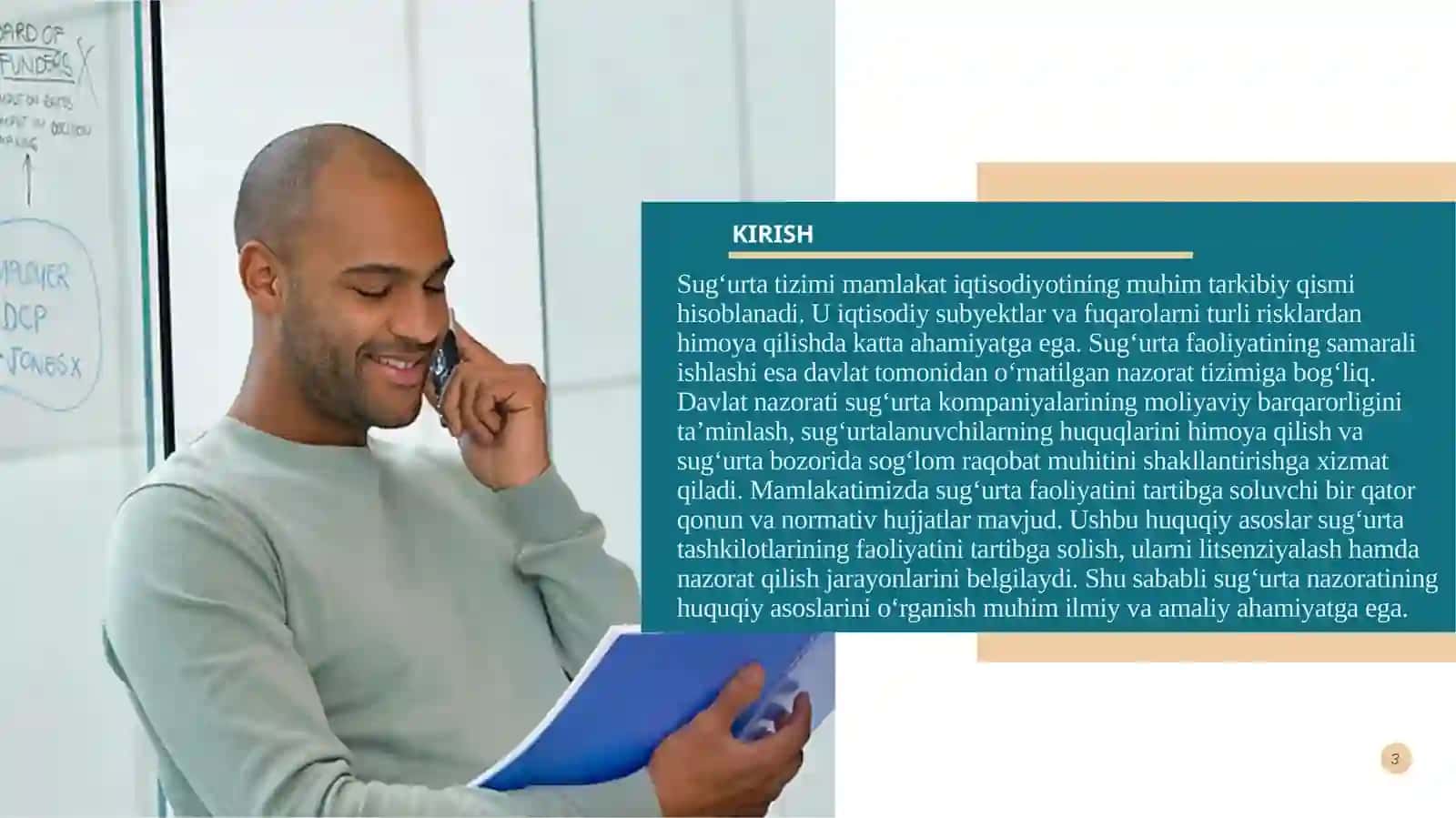 Mamlakatimizda sug'urta nazoratini tashkil etishning huquqiy asoslari 3