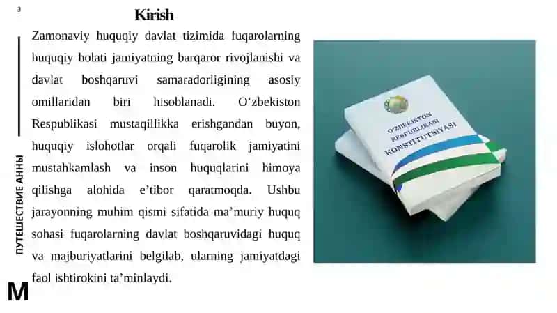 O‘zbekiston Respublikasi fuqarolar ma’muriy-huquqiy holatining tushunchasi 3