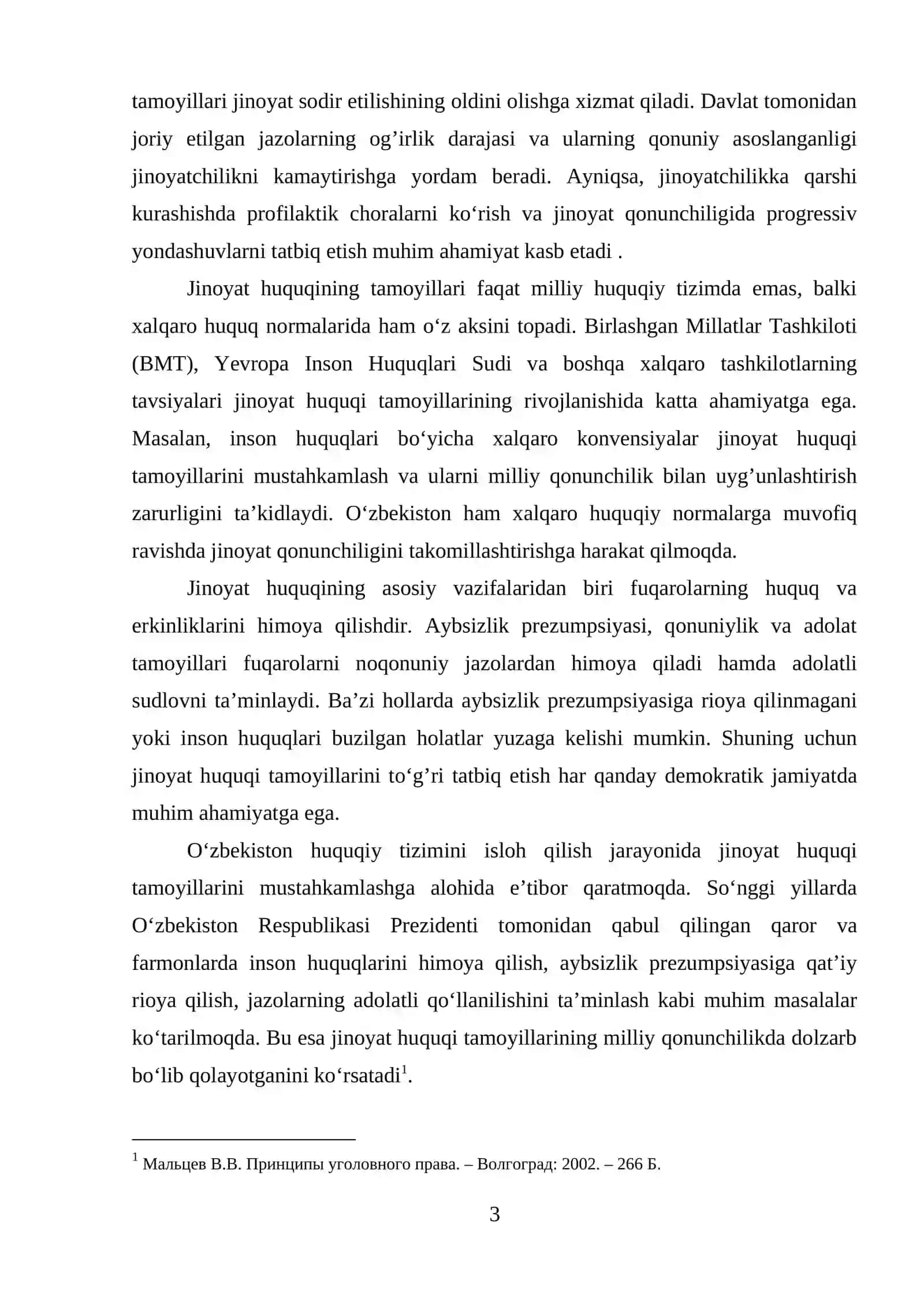 O’zbekiston respublikasi jinoyat huquqining umumiy tamoyillari 3