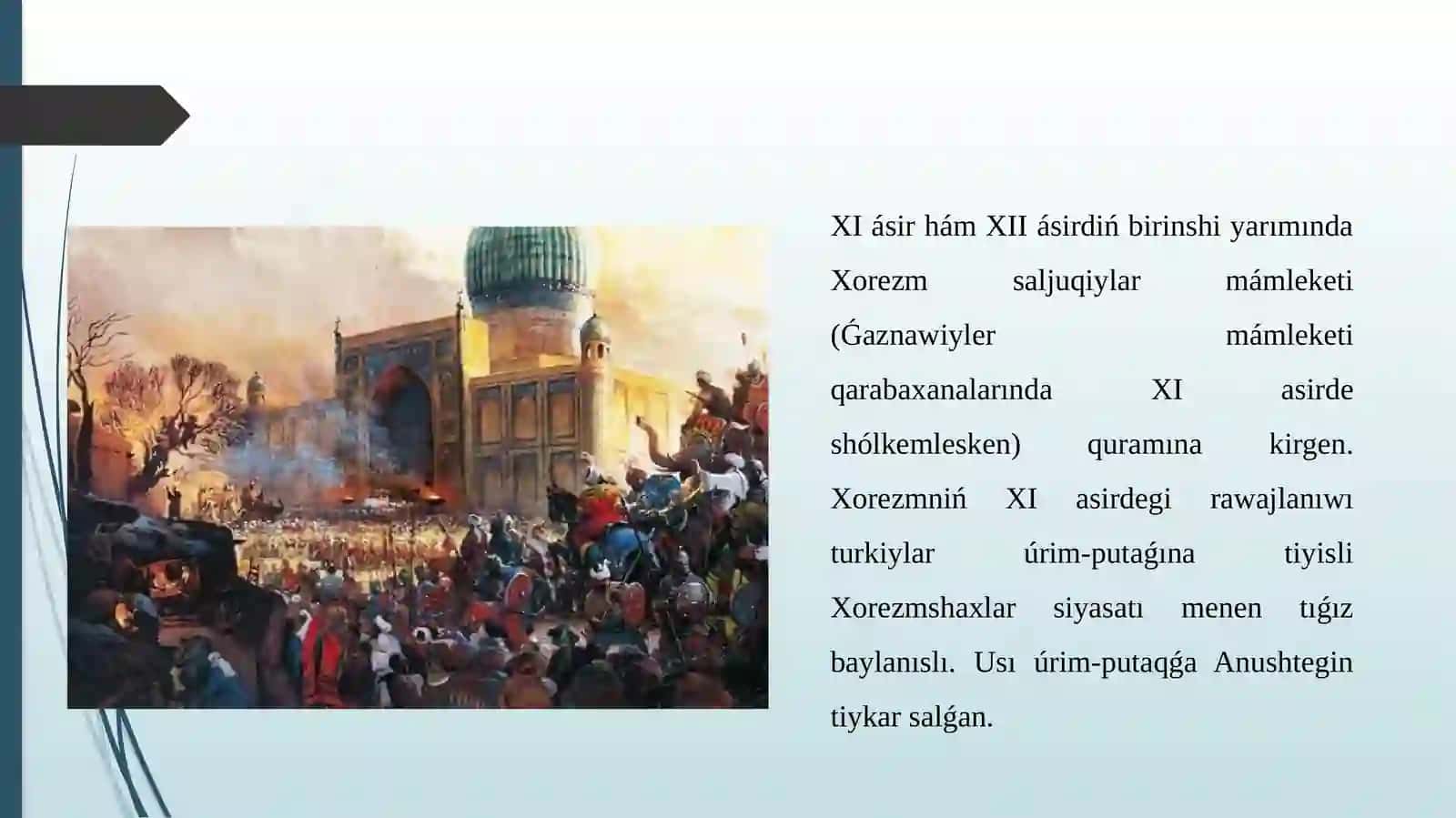 Xorezmshaxlar mámleketi. Ilim pán hám mádeniyat 3
