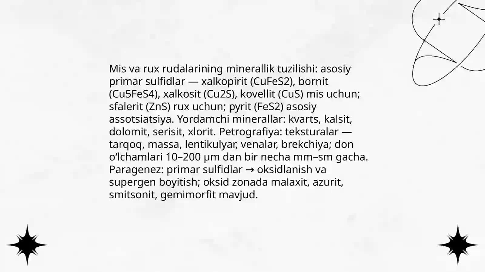Mis va rux rudasini boyitish texnologiyasi 3