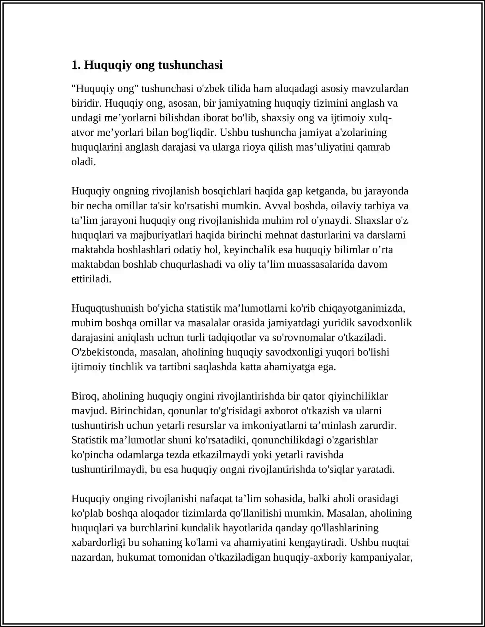 HUQUQIY ONG VA UNING TARKIBIY ELEMENTLAR 3