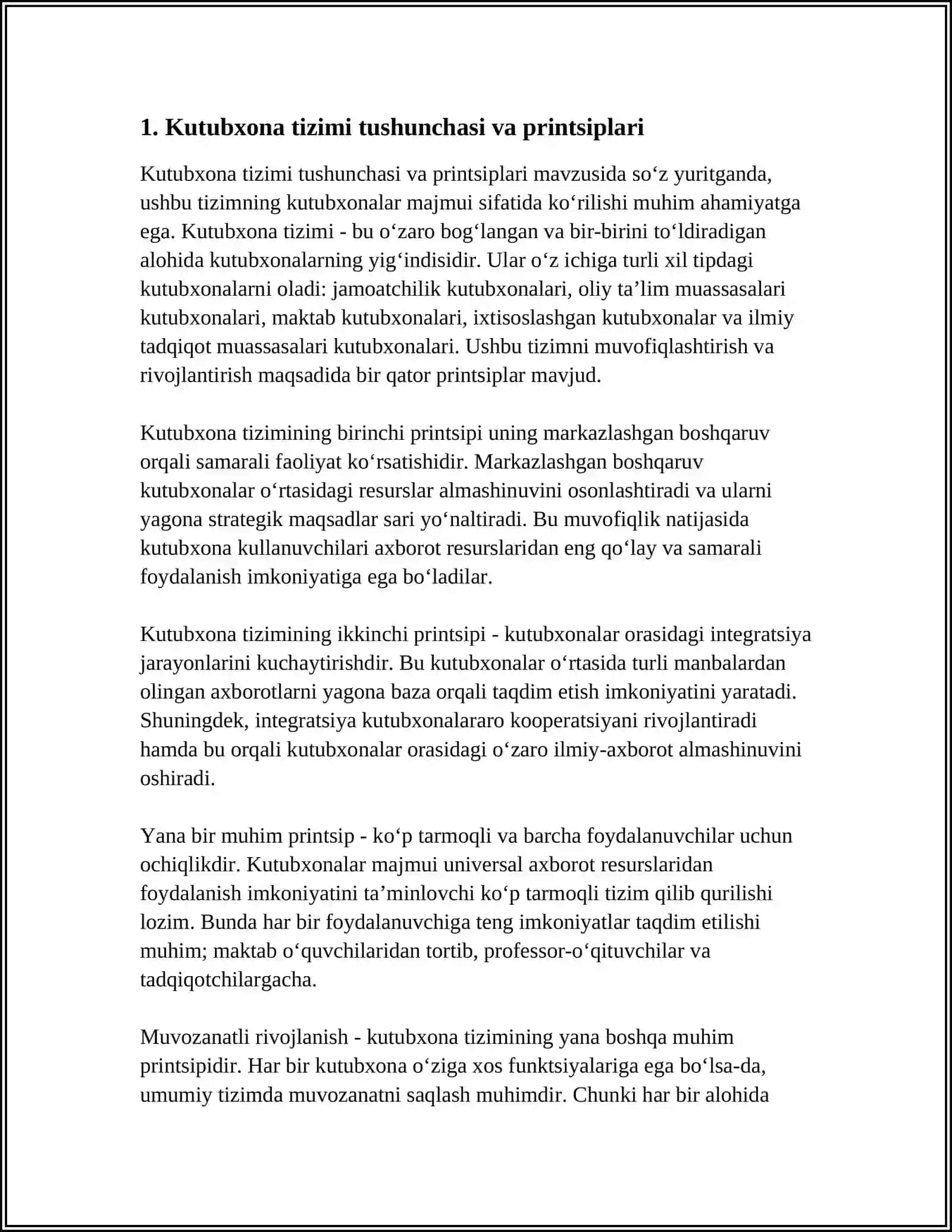 KUTUBXONA TIZIMI KUTUBXONALAR MAJMUI SIFATIDA 3
