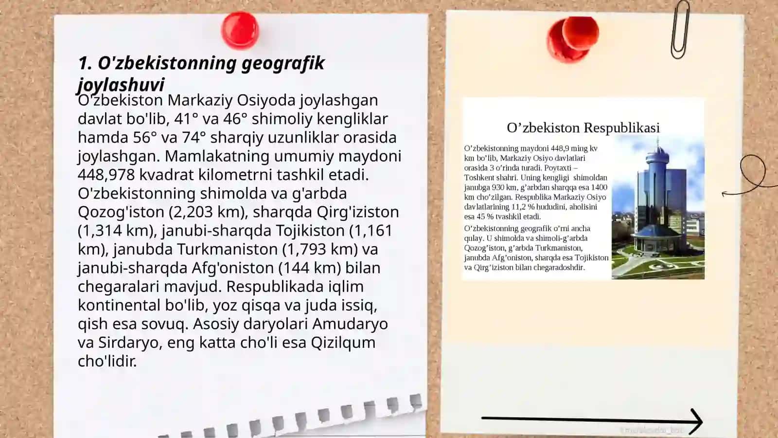 O'zbekistonning geosiyosiy holatiga tavsif berish 3