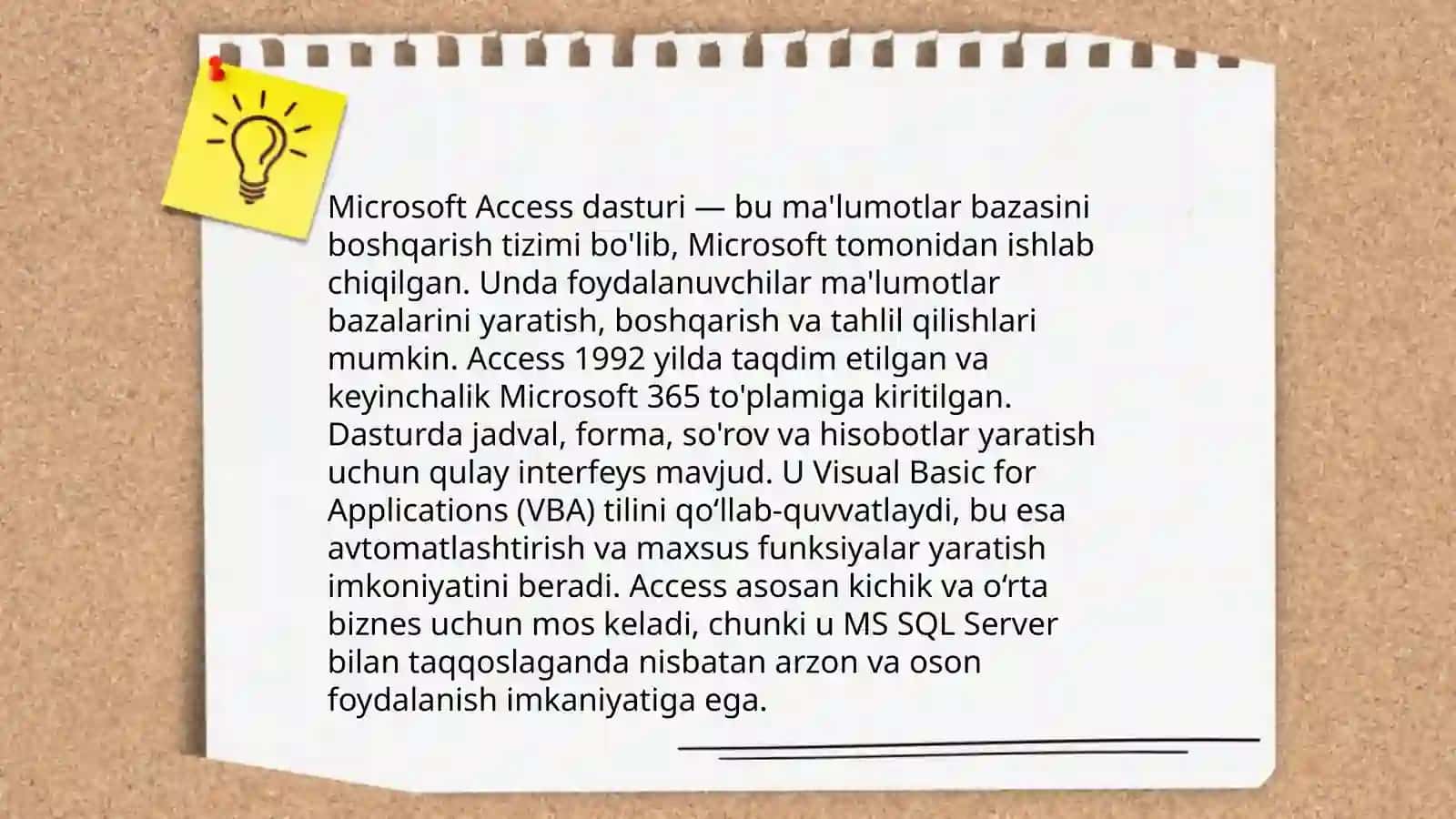 Microsoft Access dasturi 3
