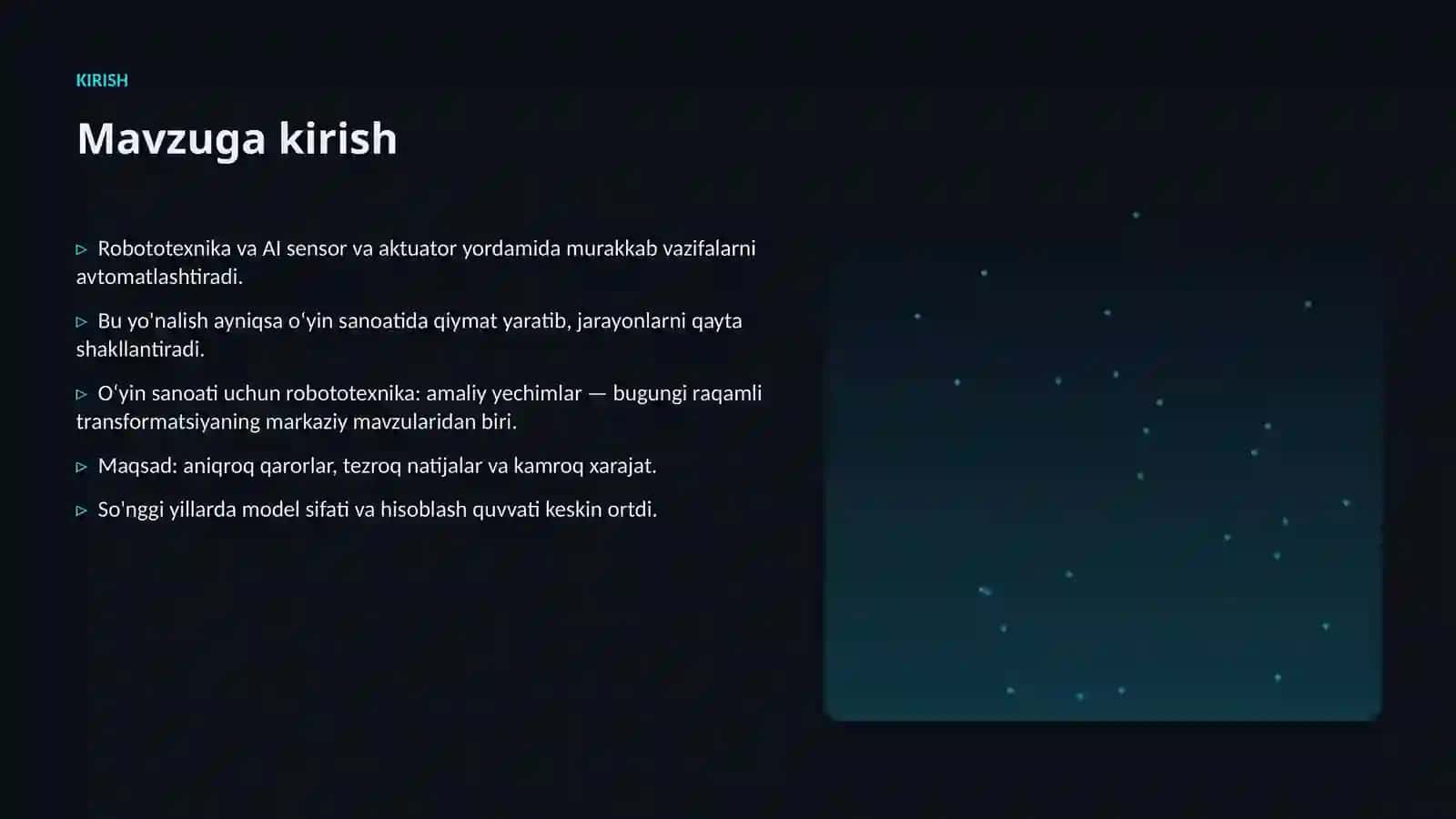 Robototexnika va AI sensor va aktuator yordamida murakkab vazifalarni avtomatlashtirish 3