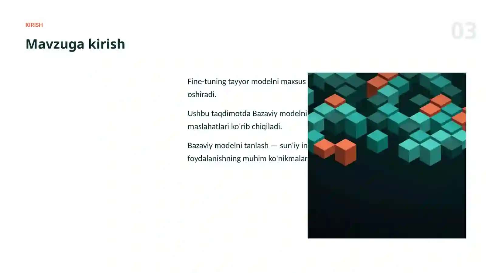 AI MODELLARNI SOZLASH (FINE-TUNING) 3