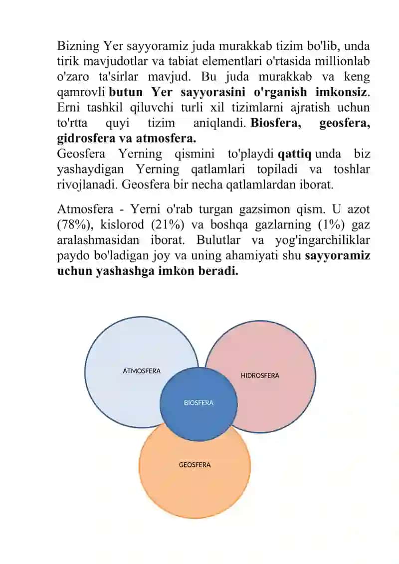 BIOSFERA HAQIDA TUSHUNCHA VERNODSKIY TA`LIMOTI VA NOOSFERA 3