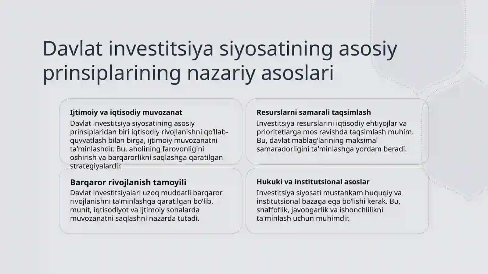 Davlatning investitsiya siyosati 3
