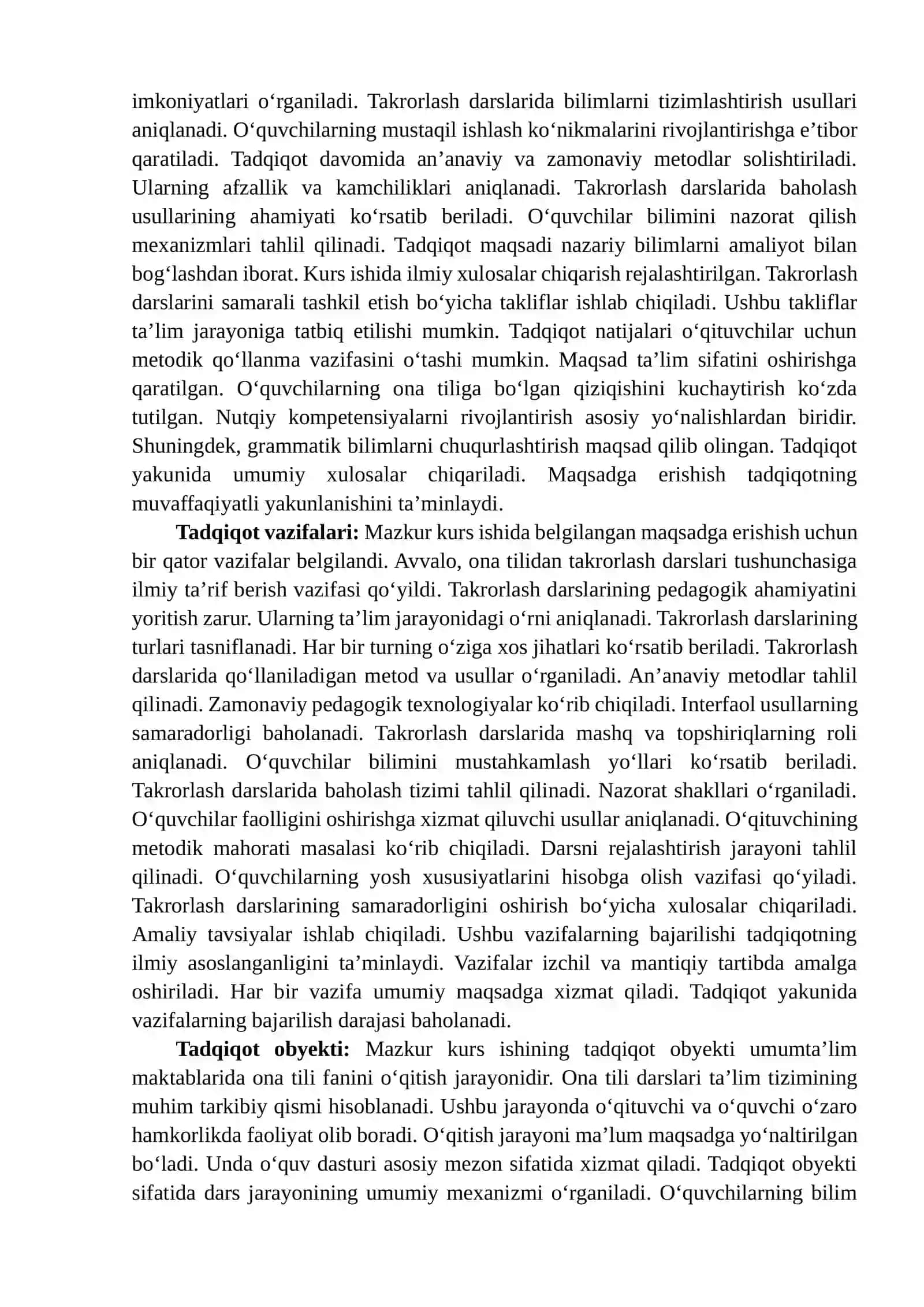 Ona tilidan takrorlash darslarini tashkil etish metodikasi 3