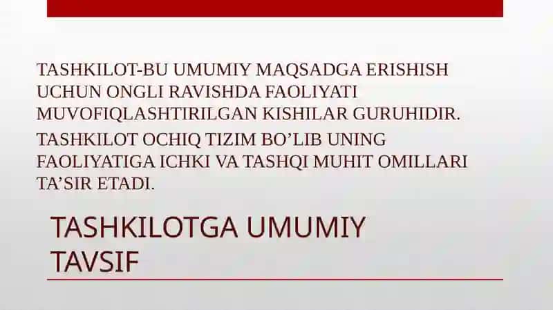 TASHKILOT VA ULARNIboshqarish 3