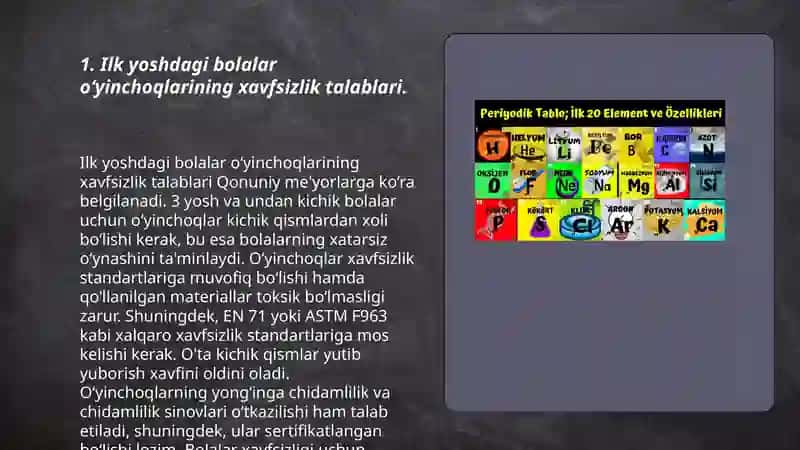 Ilk yoshdagi bolalar õyinchoğiga qõyilgan talablar 3