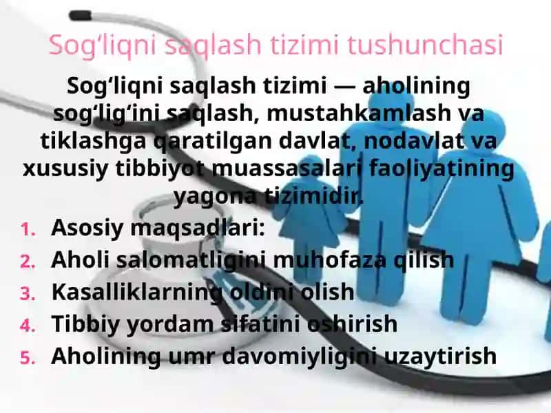 O‘zbekiston Respublikasi sog‘liqni saqlash tizimidagi asosiy qonun va me’yoriy hujjatlar 3
