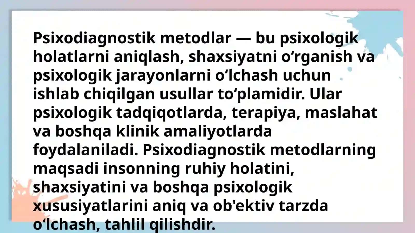 Y.Shvansarboʻyichapsixodiagnostikmetodlarklassifikatsiyasi 3