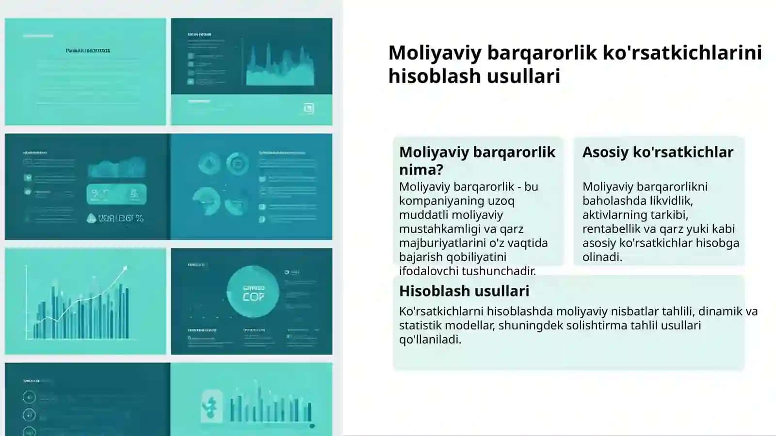 Moliyaviy ko'rsatkichlar tahlili 3