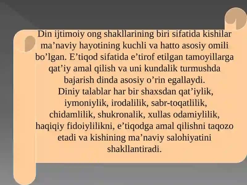 DINIY-MADANIY AN’ANALARNING AHAMIYATI 3