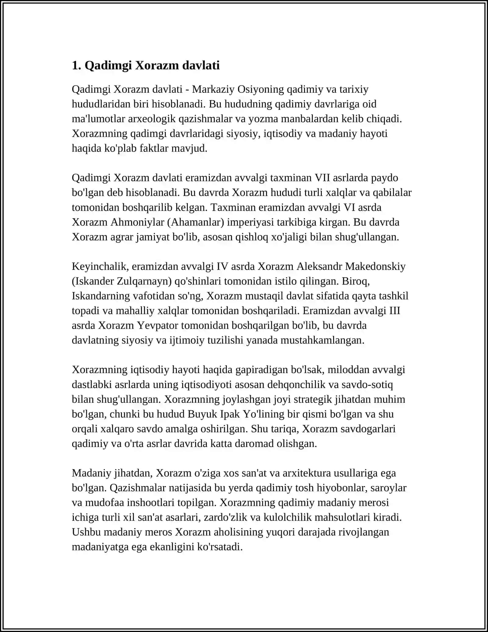 O'ZBEK DAVLATCHILIGINING TARIXIY BOSQICHLARI (O'ZBEKISTON HUDUDIDAGI DAVLATLAR TARIXI MISOLIDA) 3