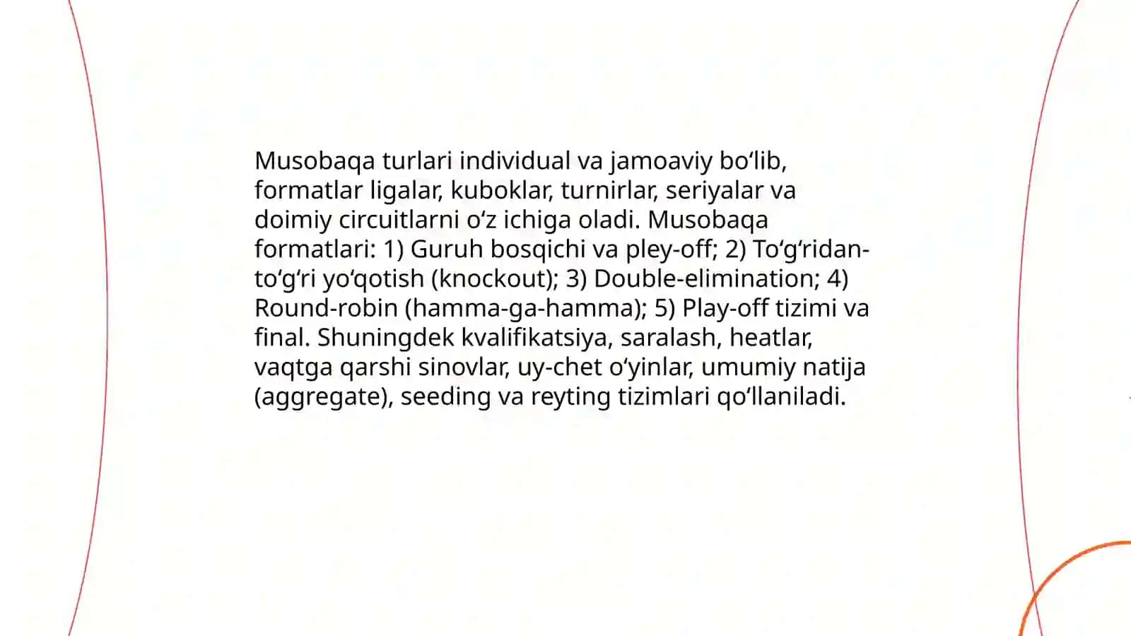 Sport musobaqalari tizimi 3