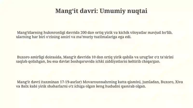 Manğitlar davrida boshqaruv davri va davlat boshqaruvi 3