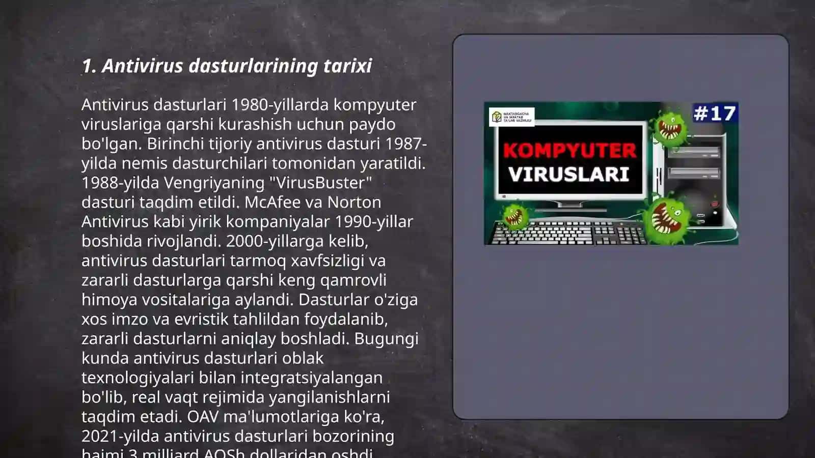 Antiviruslar va ularning turlari 3