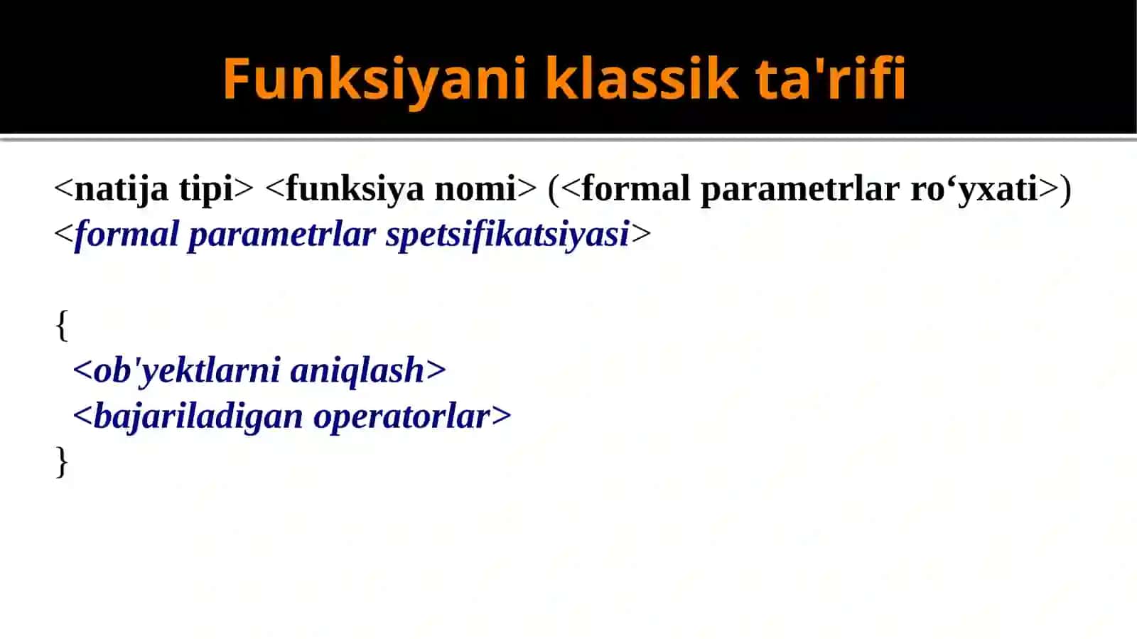 Funksiyalar 3
