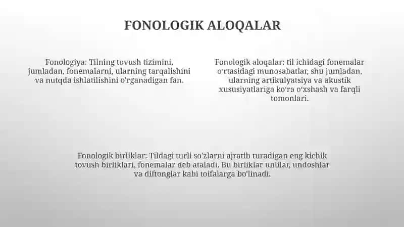 Til Birliklari Orasidagi Munosabatlar 3
