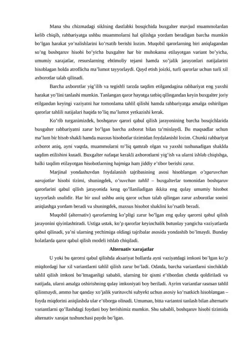 Boshqaruvchilik va qaror qabul qilish 3