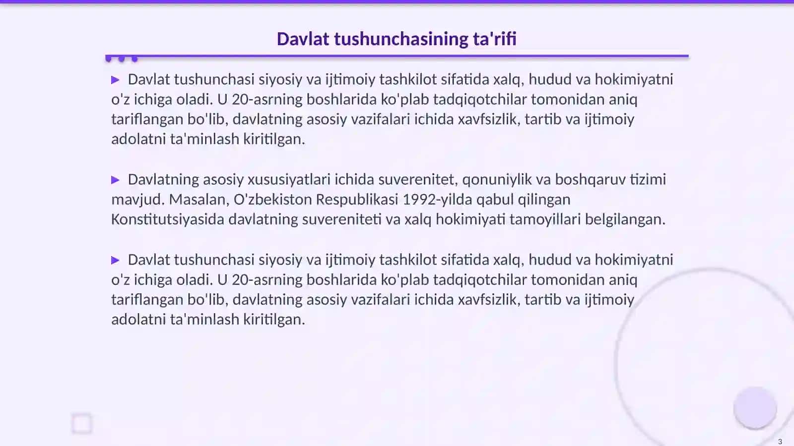 Davlat va din tushunchalari va ularga berilgan tariflar 3