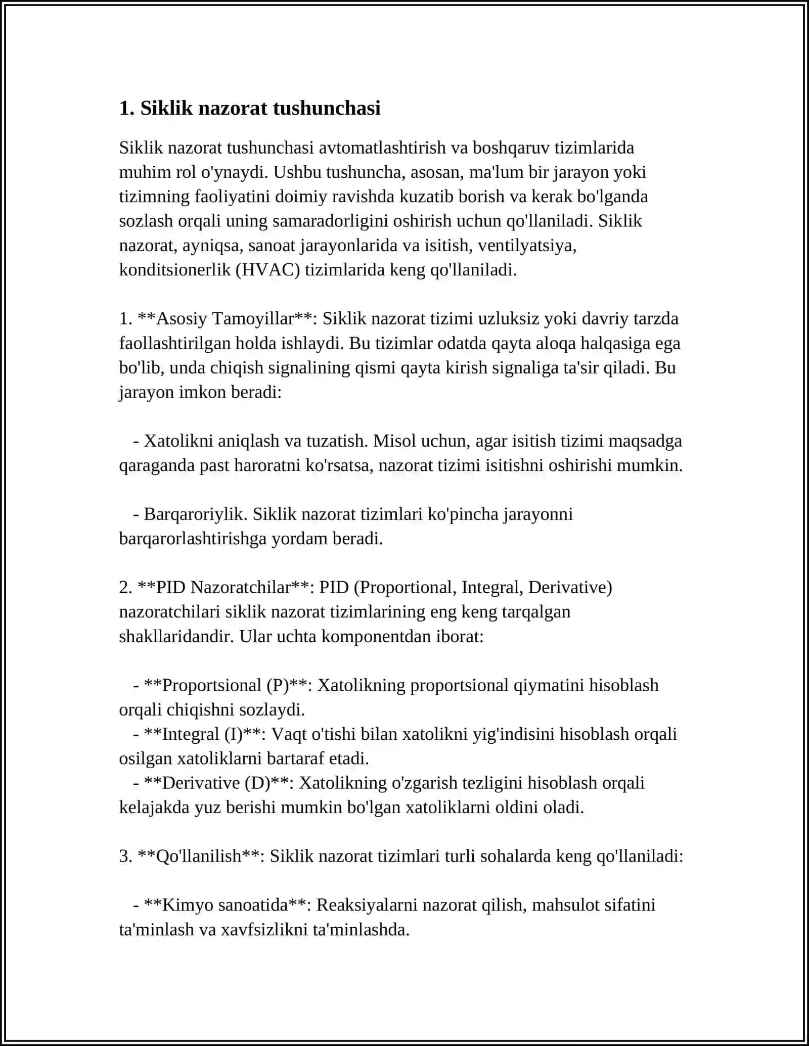 ASDC. SIKLIK NAZORATNI TASHKIL QILISH VA TS SIGNALLARINI QURISH TAMOYILLARI 3