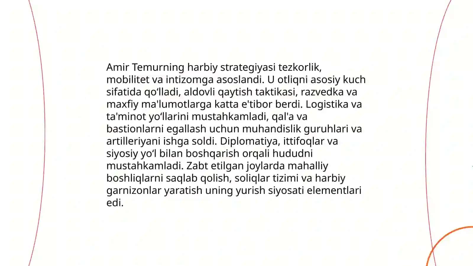 Amir Temur buyuk sarkarda davlar arbobi Mahmudova Gõzal 3