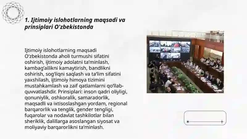 Ijtimoiy sohada amalga oshirilayotgan o'zgarishlar mazmuni 3