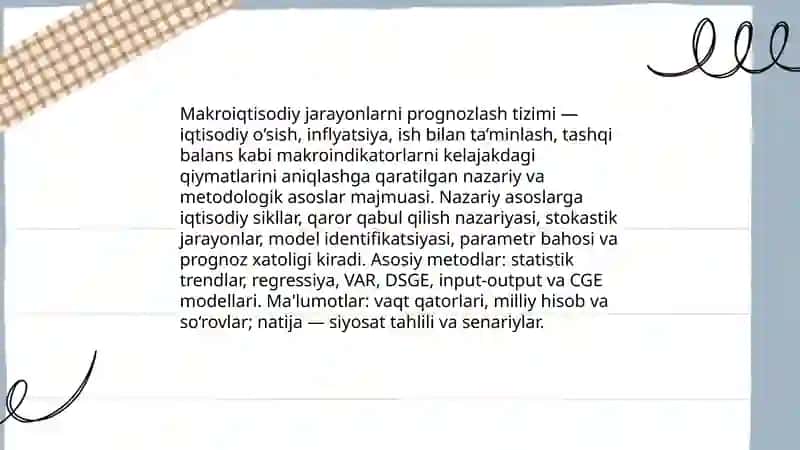 Makroiqtisodiy jarayonlarni pragnozlash tizimi 3