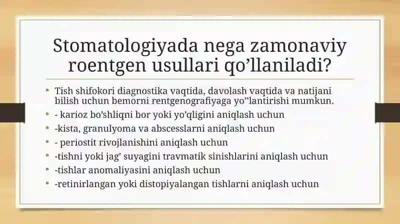 Zamonaviy rentgen tashxislash usullari 3