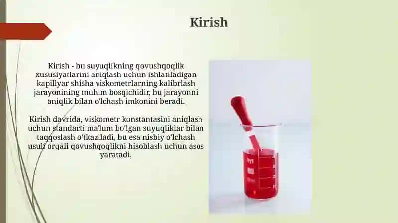 Kapulyar shishali viskozimetrlari 3