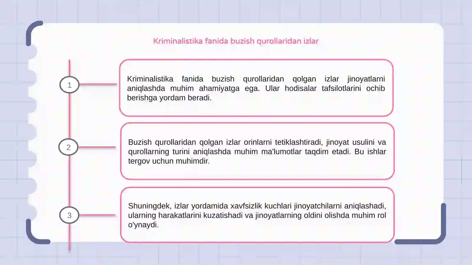 Kriminalistika fanida buzish qurollaridan qolgan izlar 3